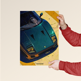 Ferrari F40 – Retro Speed Legend Poster